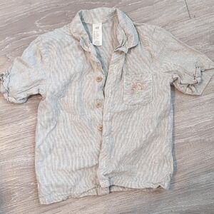 H&M Kids Striped Shirt - Beige